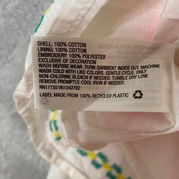 Cat & Jack Girls Size L (10/12) Tassel Embroidered Dress‎ Rainbow Colors Lined - Picture 11 of 12